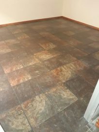 tiled flooring